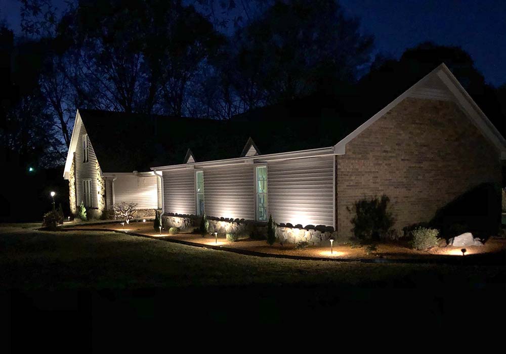 Outdoor home lighting AFTER